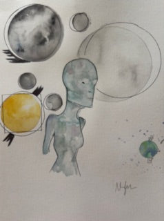 Neighbor by Mary Whittemore (watercolor)