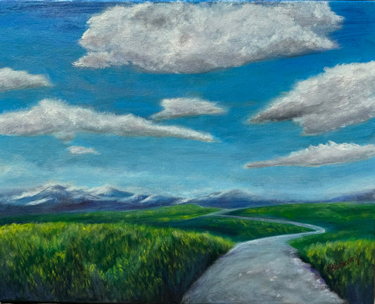 Open to a New Path by Beth D. Medley (oil)