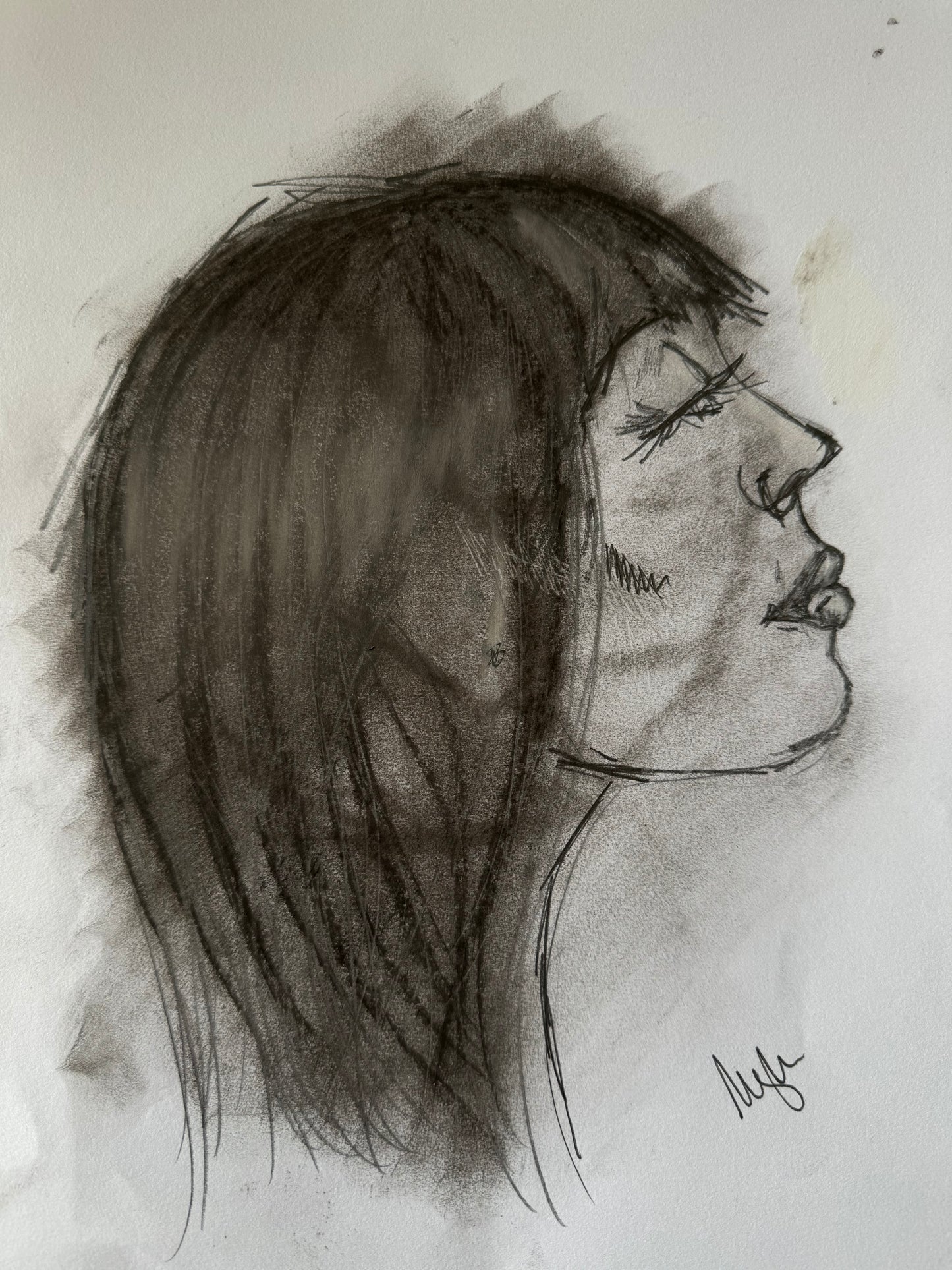 Woman by Mary Whittemore (charcoal)